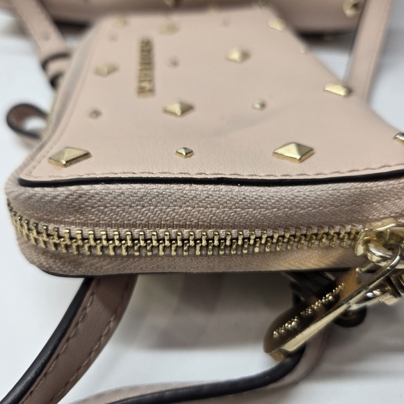 Michael Kors Ellis Leather Studded Satchel Purse With Crossbody Strap/wallet - Picture 8 of 16
